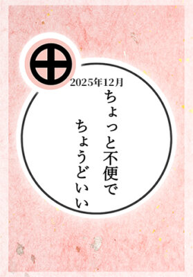2025年12月：「ちょっと不便でちょうどいい」